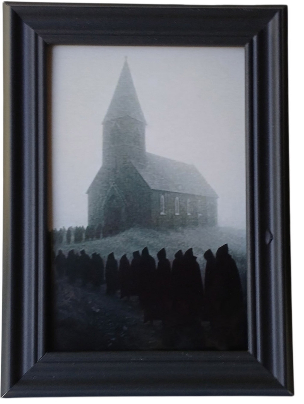 Go To Chruch road sign frame photo print horror punk rock occult satanic metal